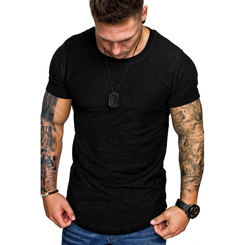 Men's Loose Round Neck Short Sleeve T-Shirt