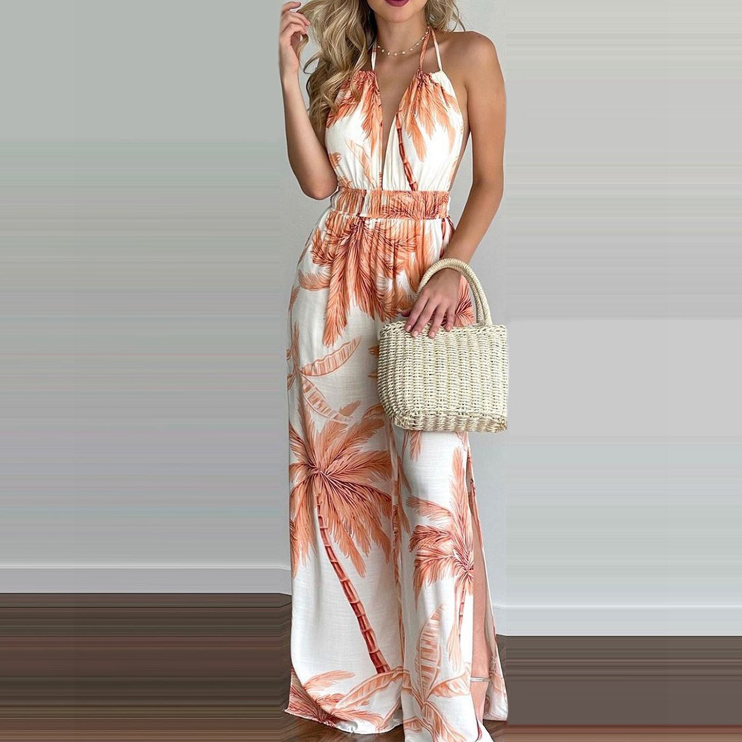 Printed Loose Jumpsuit Plus Sizes included