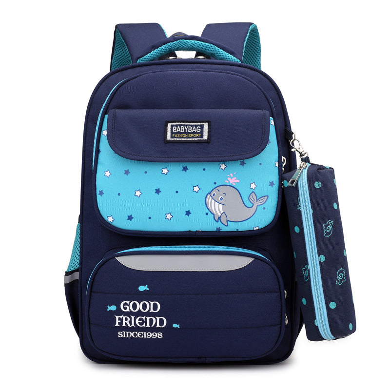 Large capacity backpack with extra pencil bag