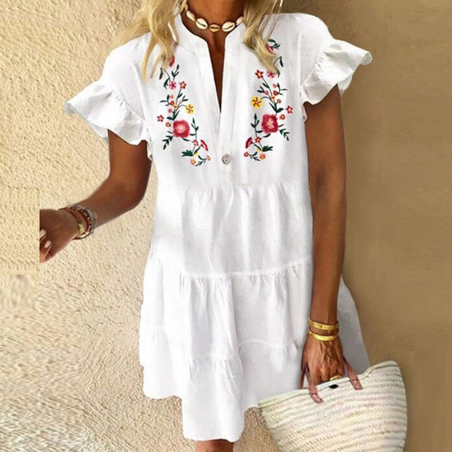 Women Vintage Cute Elegant Floral Sundress