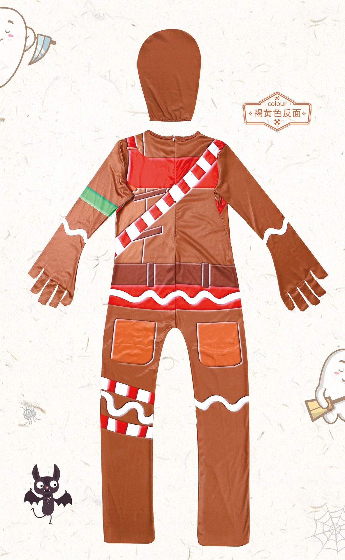 Gingerbread or skeleton costume