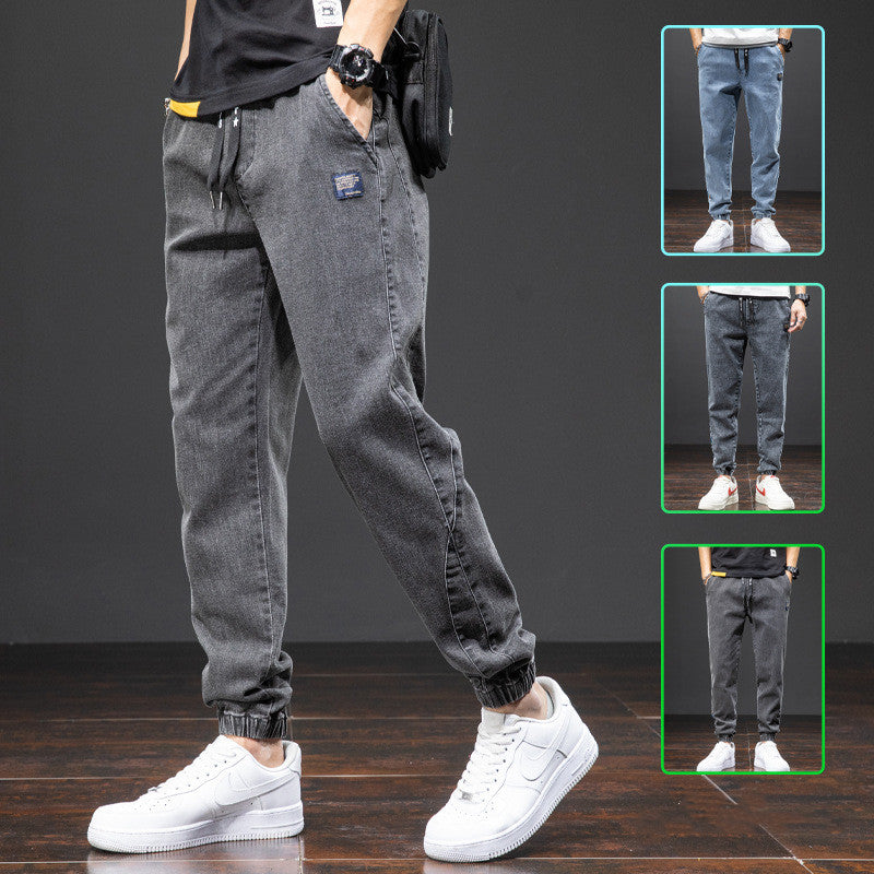 Men drawstring Jeans