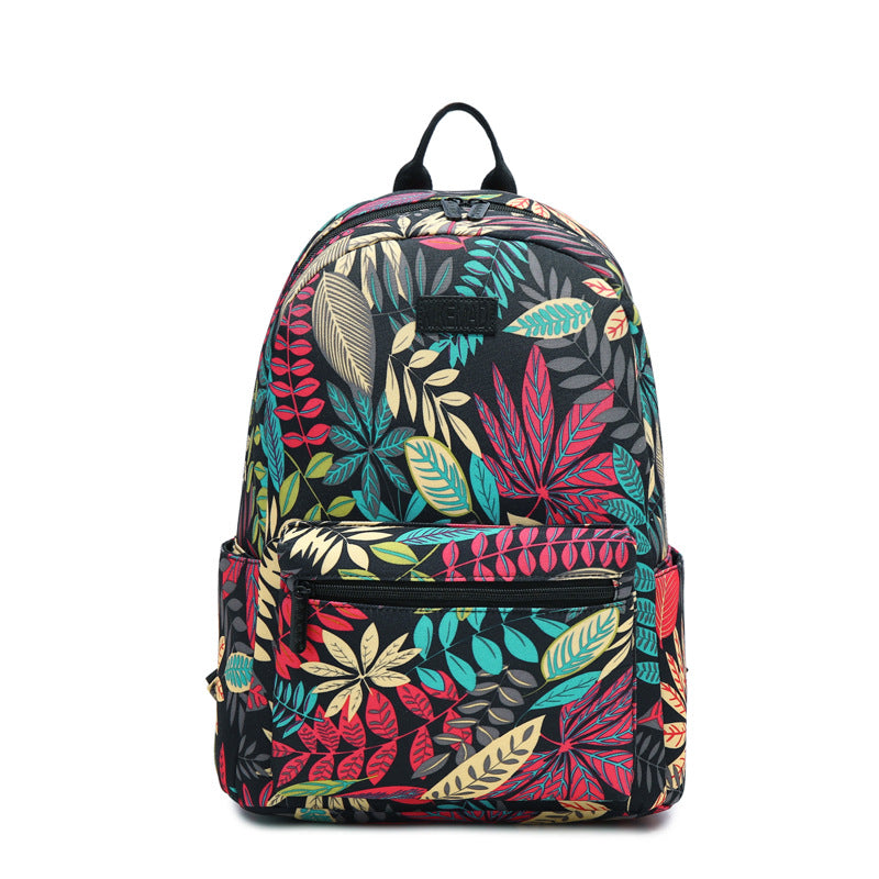 Printed Nylon Waterproof Backpack