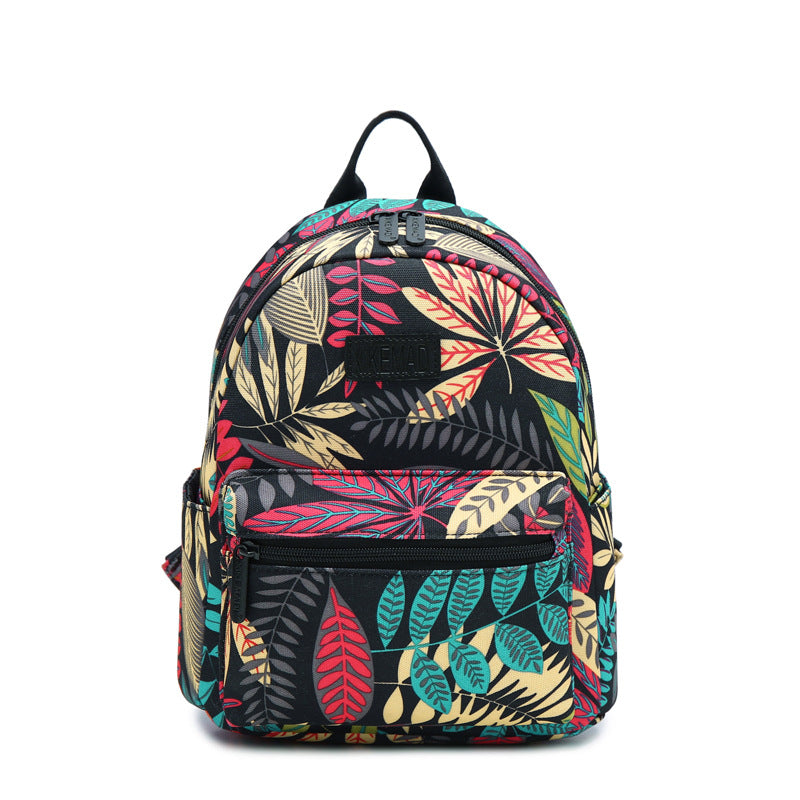 Printed Nylon Waterproof Backpack