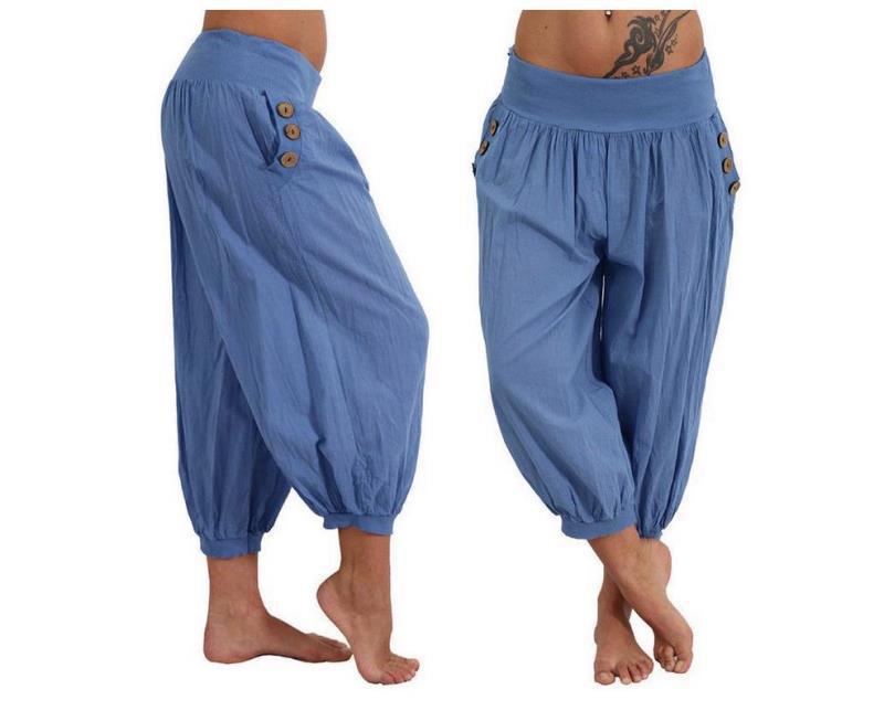 Casual Plus size Genie Capri Pants