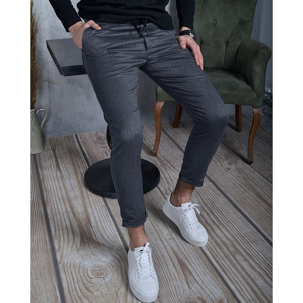 Texture Cloth Men's Casual Pants