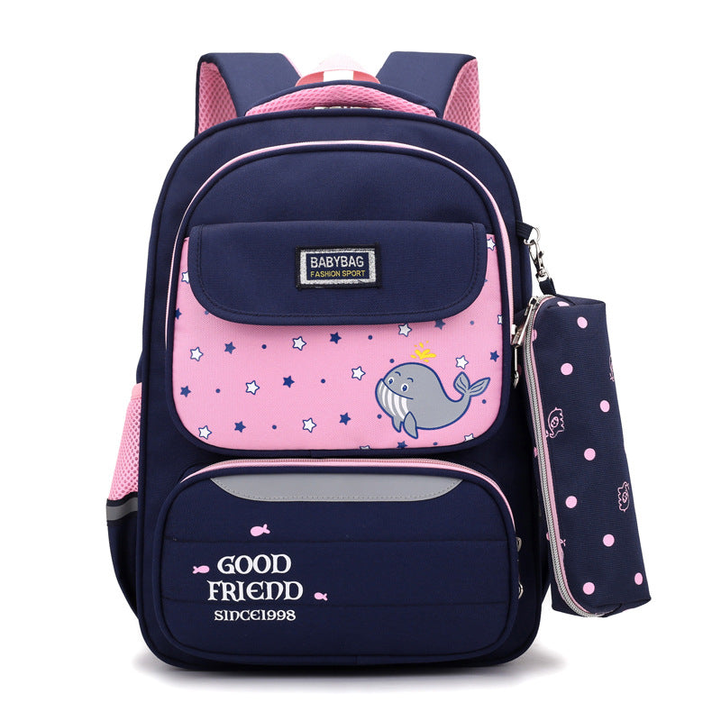 Large capacity backpack with extra pencil bag