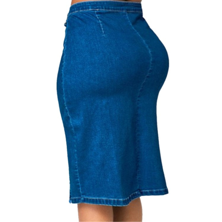 Women's Plus Size Jeans Denim Skirt