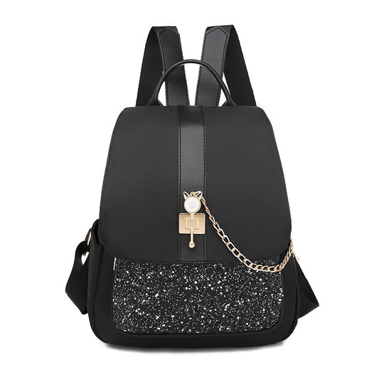 Fashionable Student Sequin Backpack