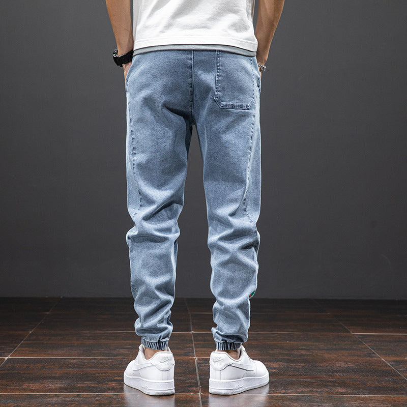 Men drawstring Jeans