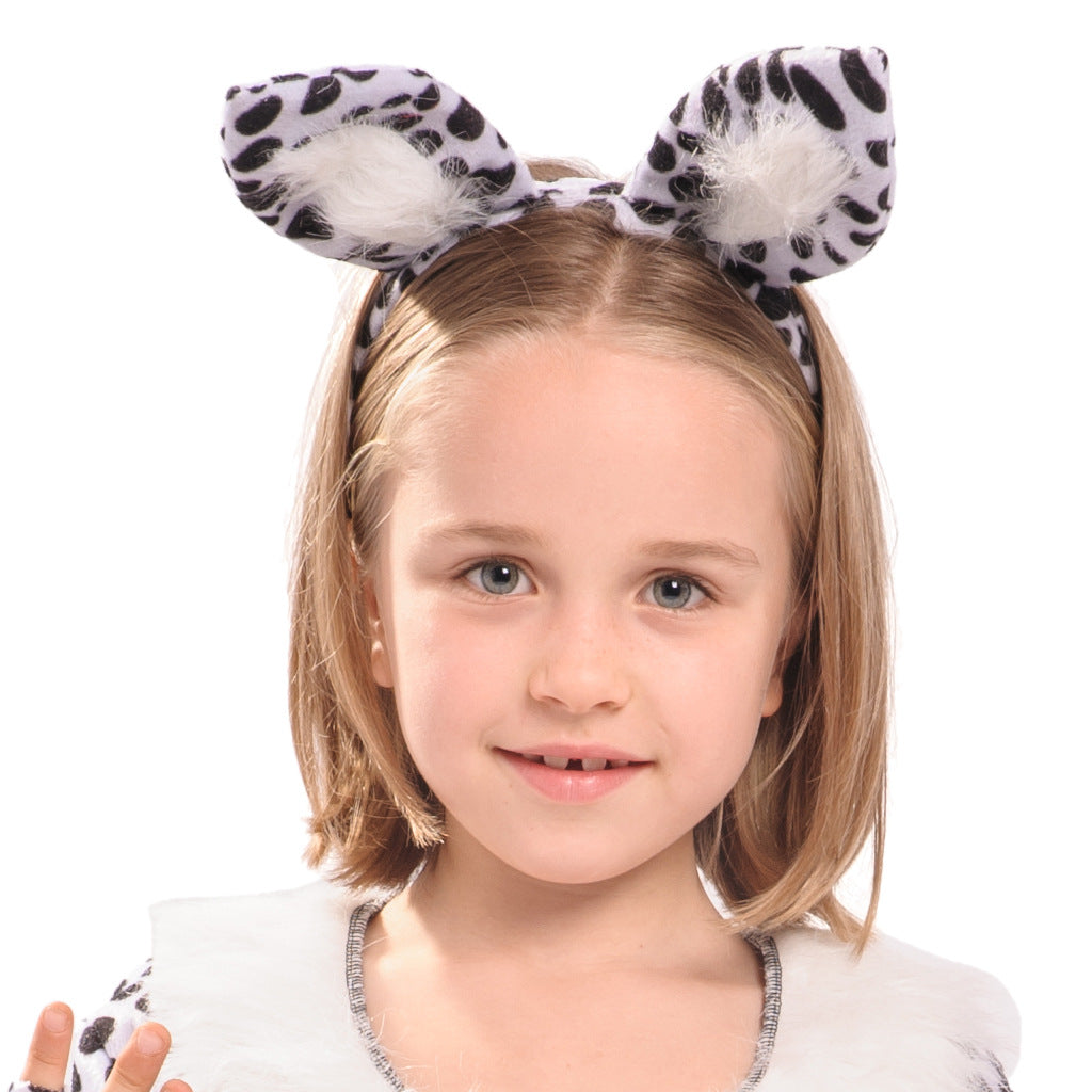 Children's white leopard costume