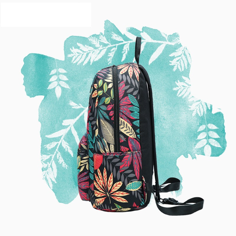 Printed Nylon Waterproof Backpack