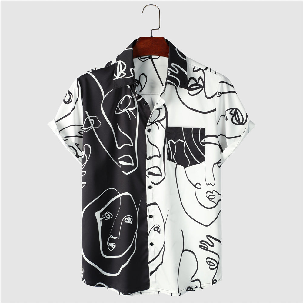 Abstract Print Shirt For Men