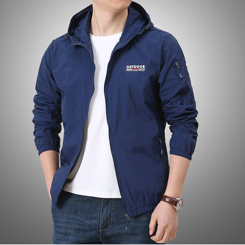 Men's Sun Protection Thin Breathable Wind Breaker