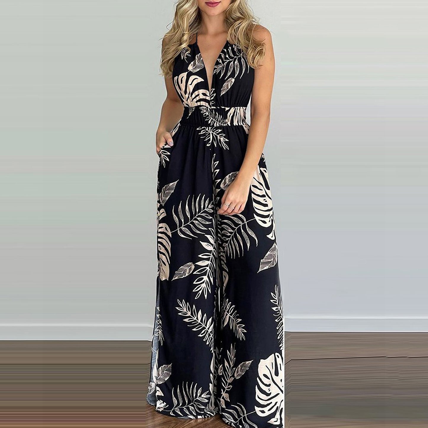 Printed Loose Jumpsuit Plus Sizes included