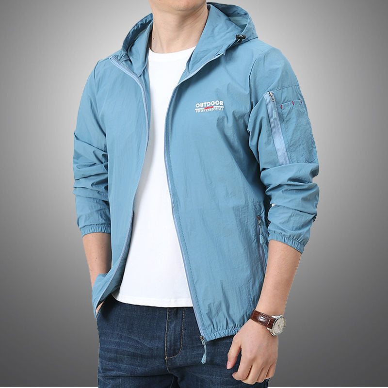 Men's Sun Protection Thin Breathable Wind Breaker