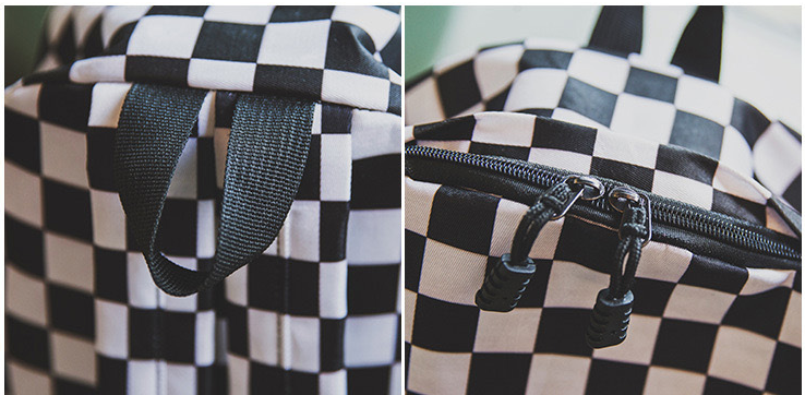 High School Student checkered Backpack