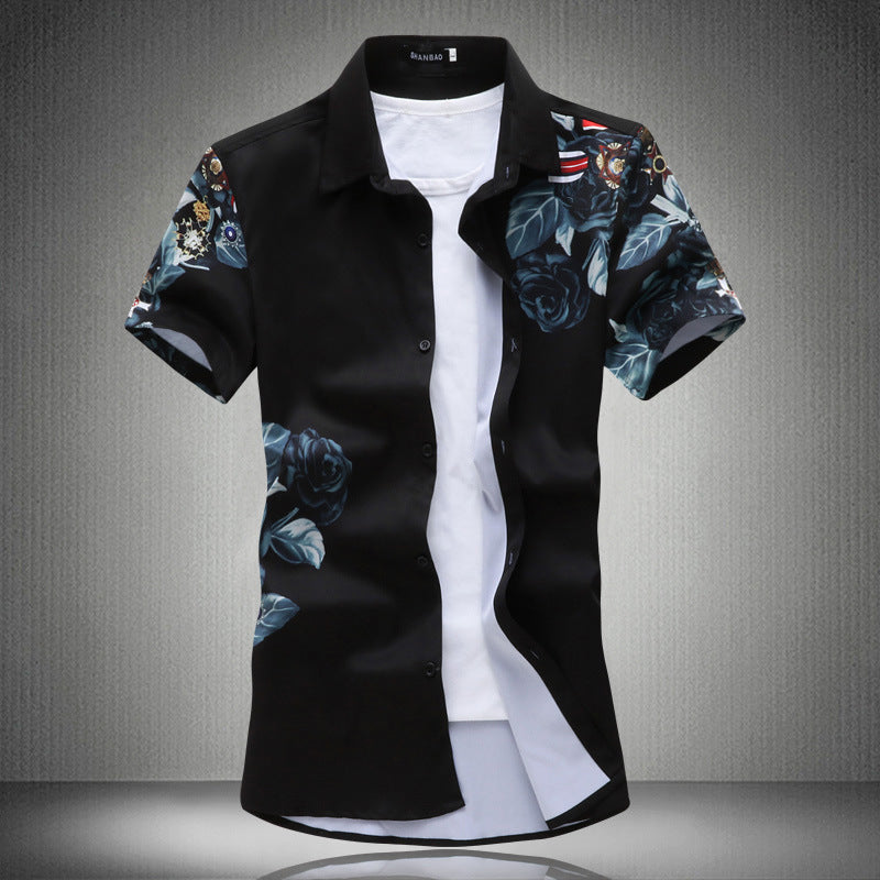 Men's Printed Short-sleeved Shirts