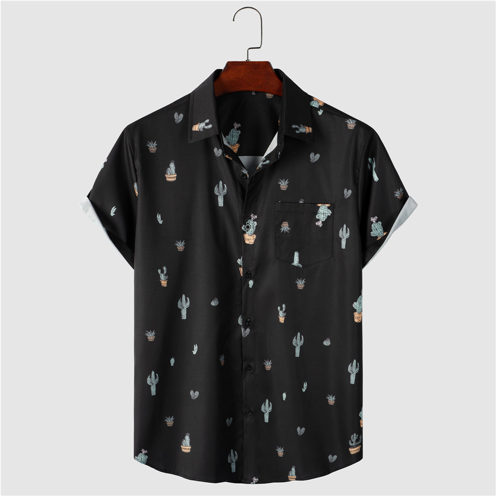 Cactus Print Shirt For Men