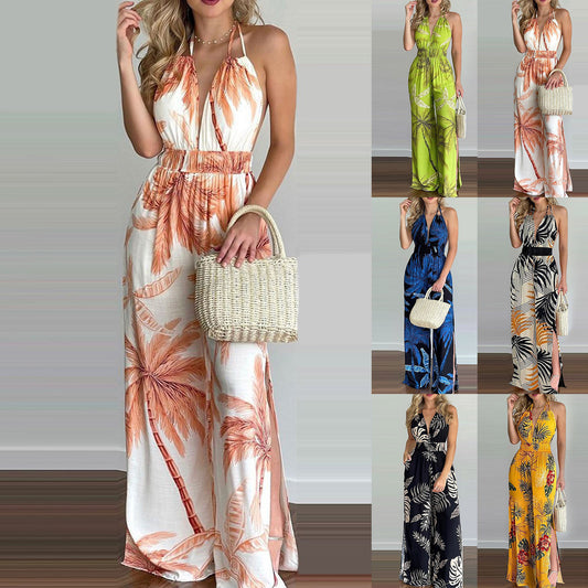 Printed Loose Jumpsuit Plus Sizes included