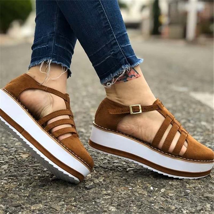 Explosive New Style Buckle Platform Sandals Women