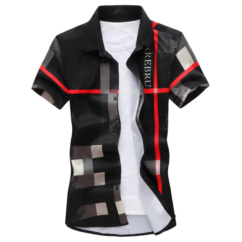 Men's Printed Short-sleeved Shirts