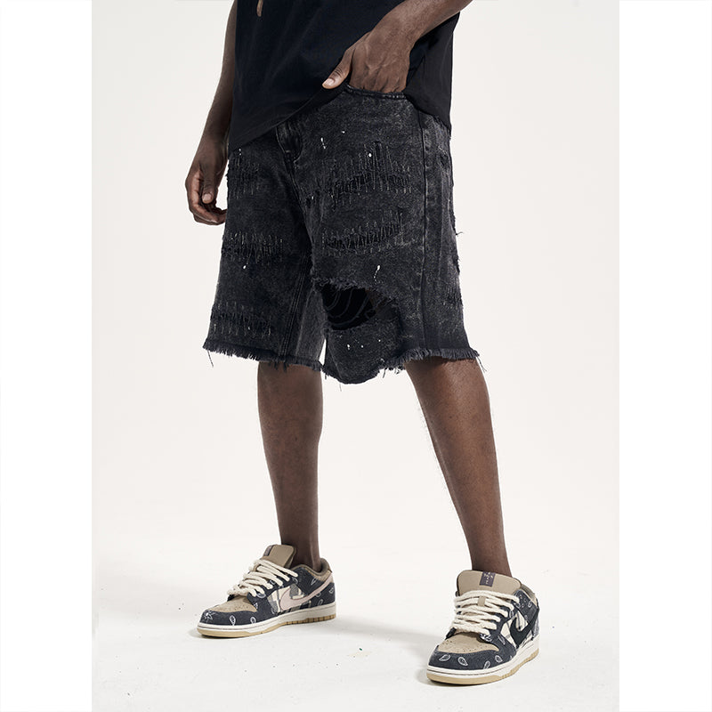 Demin shorts for Men with holes