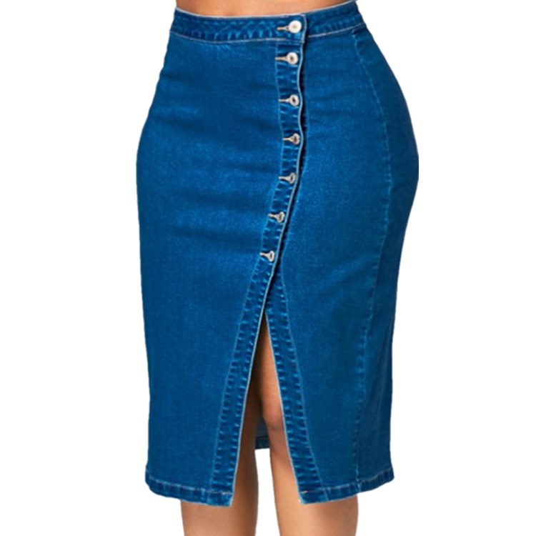 Women's Plus Size Jeans Denim Skirt