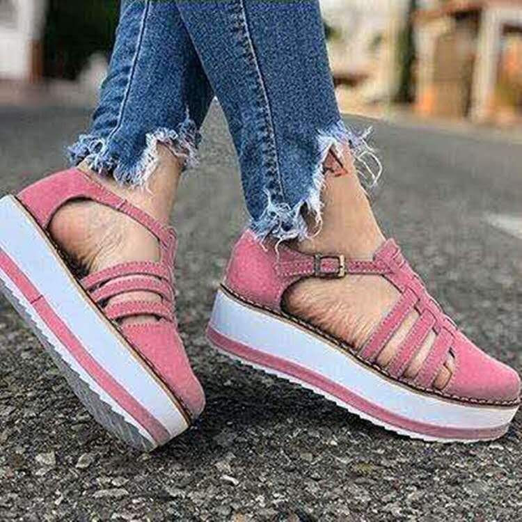 Explosive New Style Buckle Platform Sandals Women