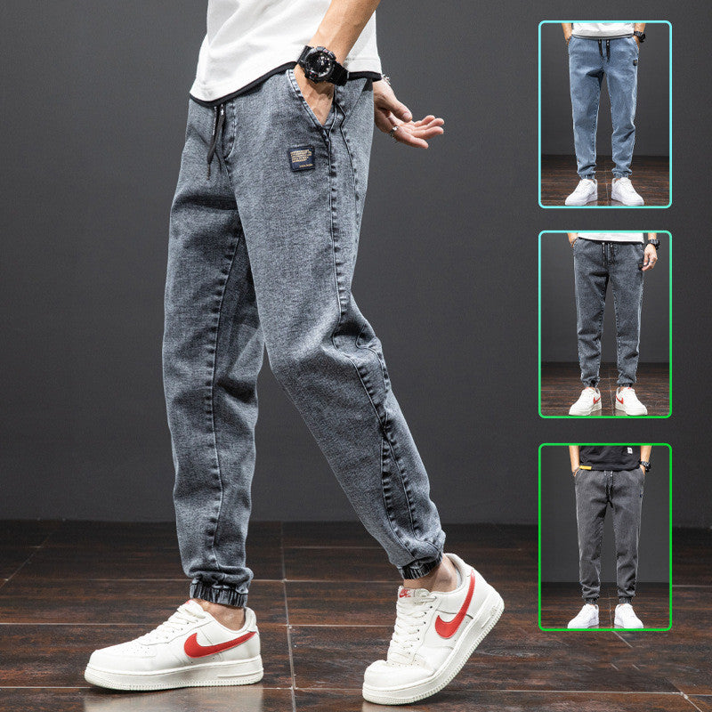 Men drawstring Jeans