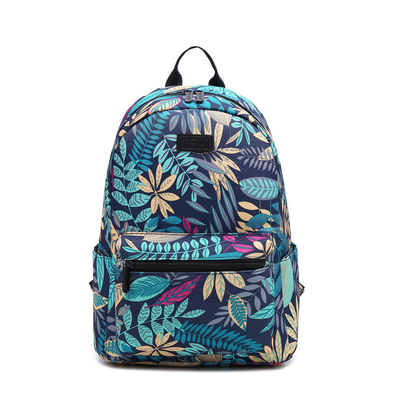 Printed Nylon Waterproof Backpack