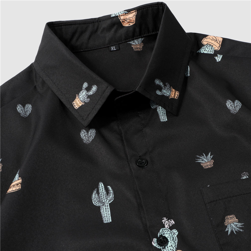 Cactus Print Shirt For Men